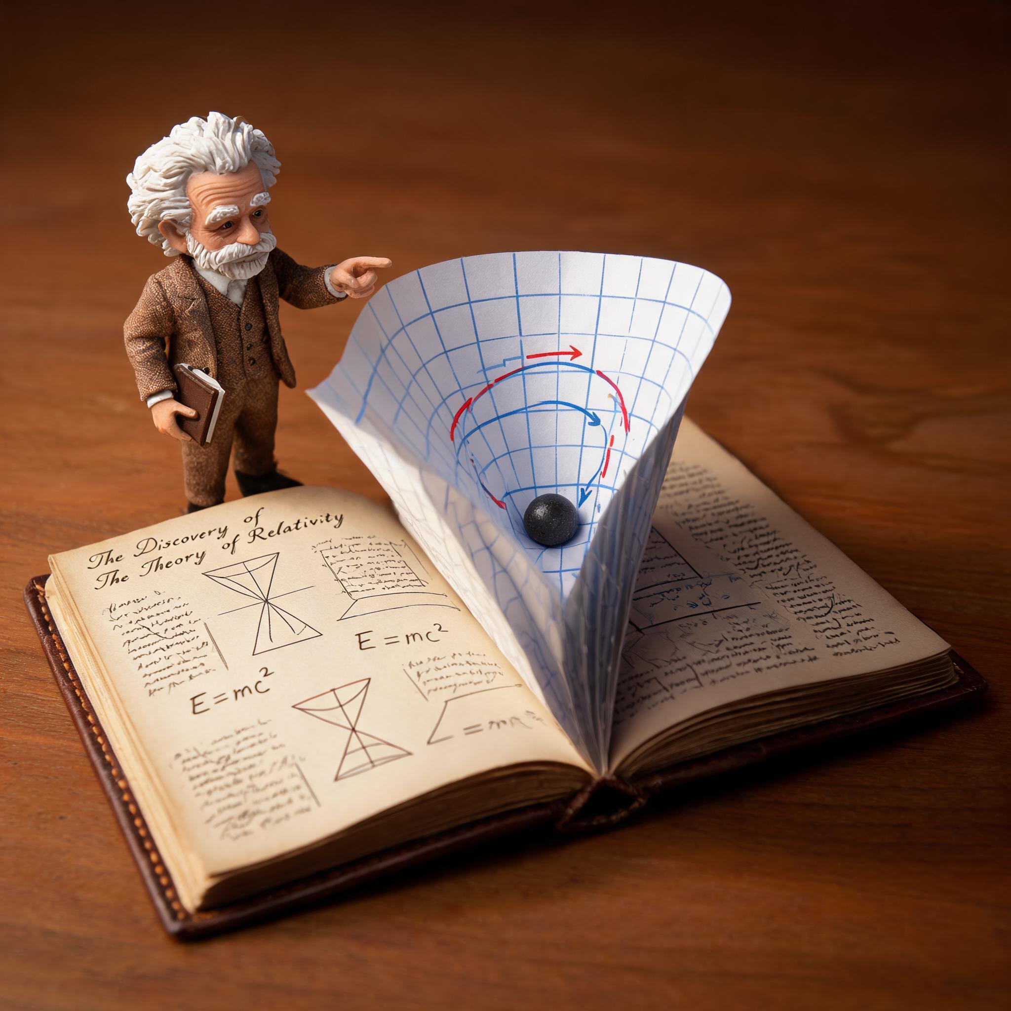 Einstein Relativity Pop-up Book Diorama preview image