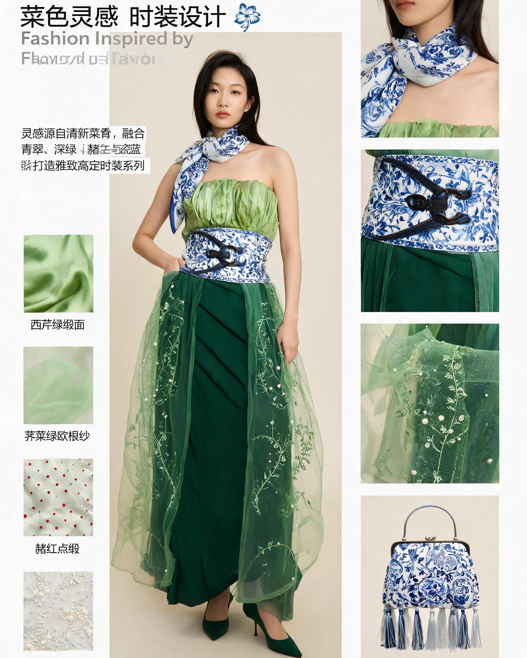 菜色灵感时装设计造型册 生成预览图