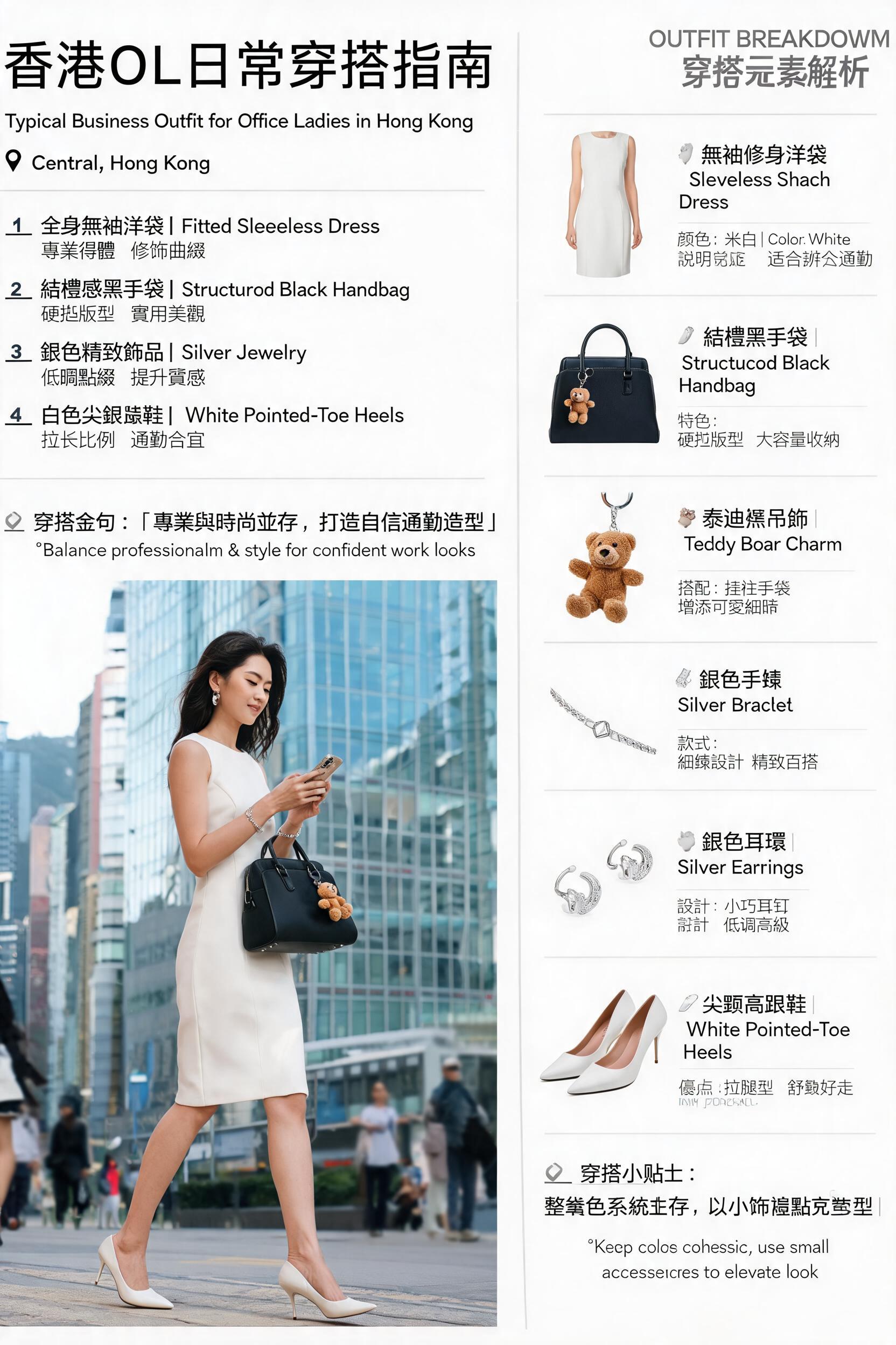 Hong Kong OL Outfit Guide Infographic preview image